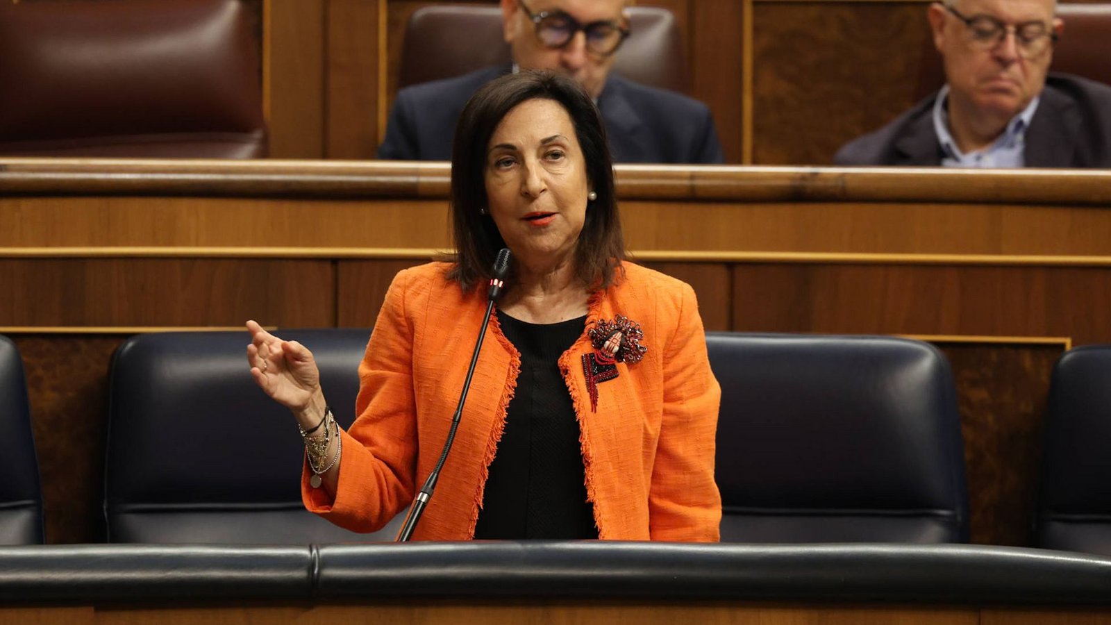 Das Flugzeug mit der spanischen Verteidigungsministerin war Ziel einer GPS-Störung.Foto: IMAGO/Europa Press//Ananda Manjonx Das Flugzeug mit der spanischen Verteidigungsministerin war Ziel einer GPS-Störung.Foto: IMAGO/Europa Press//Ananda Manjonx