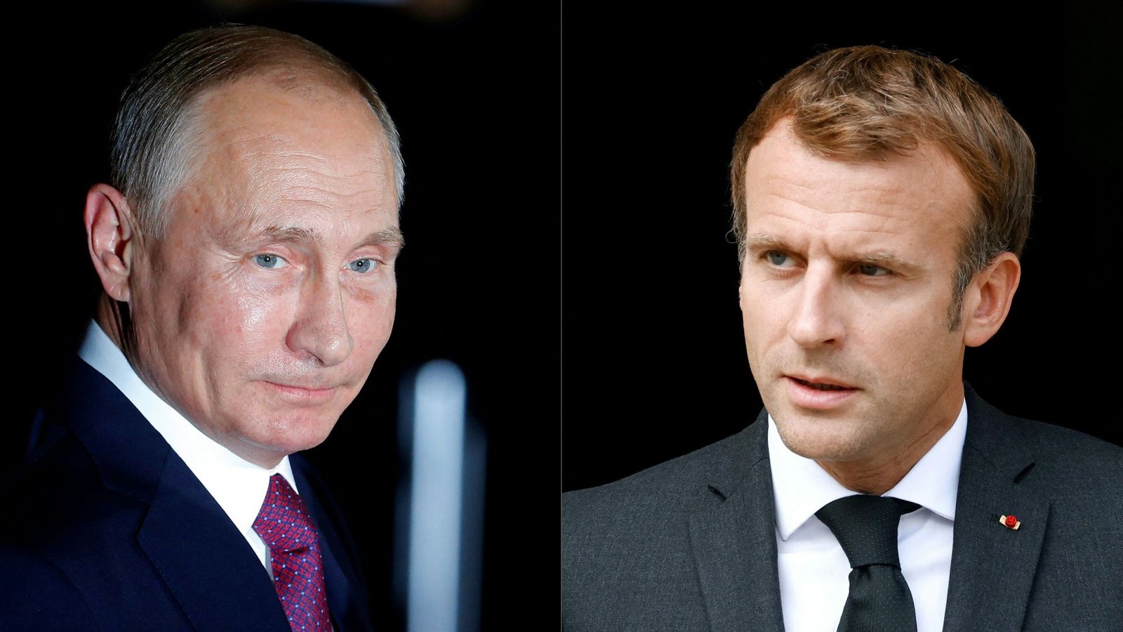 Frankreichs Präsident Macron (re.) wäre zu einem Gespräch mit Putin bereit.Foto: AFP/Odd Andersen, Stephane Mahe Frankreichs Präsident Macron (re.) wäre zu einem Gespräch mit Putin bereit.Foto: AFP/Odd Andersen, Stephane Mahe