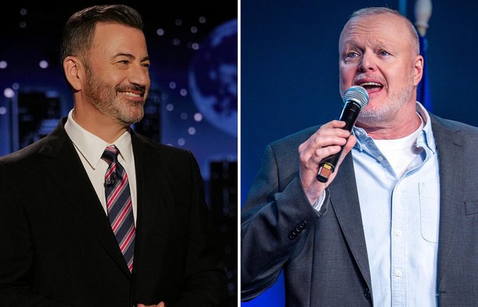Jimmy Kimmel ist zurück. Stefan Raab muss doch selbst weiter moderieren.<span class='image-autor'>Foto: Randy Holmes/Disney/AP/dpa</span>
