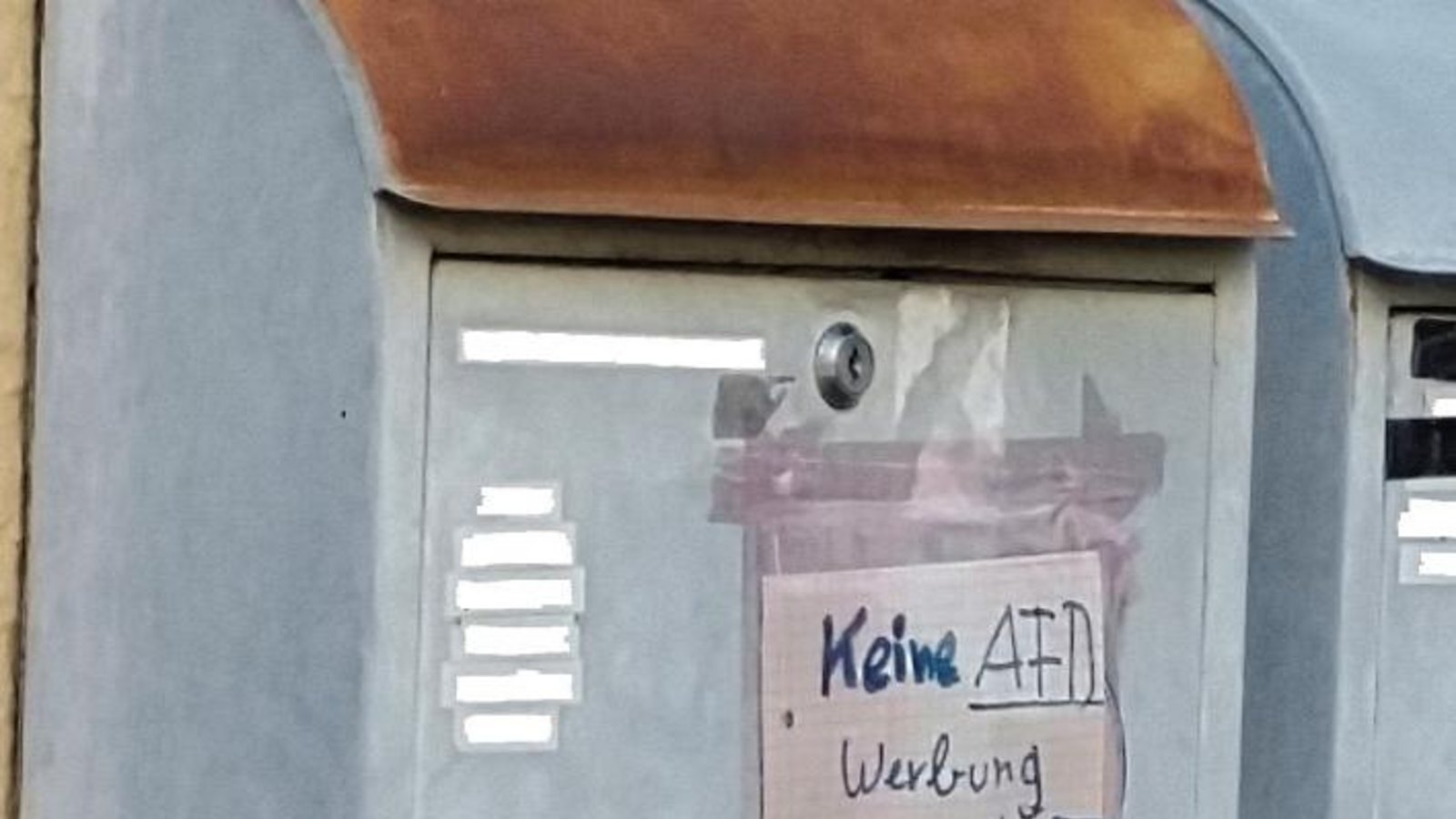 Klare Briefkasten-Ansage. Gesehen in Vaihingen. Foto: Rieger