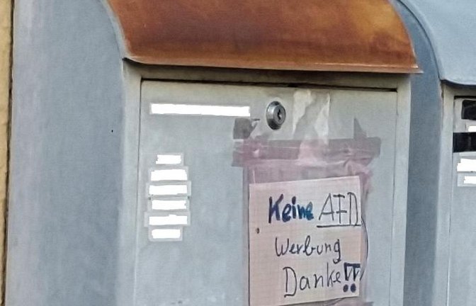 Klare Briefkasten-Ansage. Gesehen in Vaihingen. Foto: Rieger