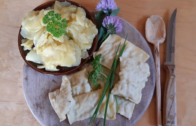 Maultaschen und das Kloster Maulbronn.  <span class='image-autor'>Foto: Katrin Karner/SSG</span>
