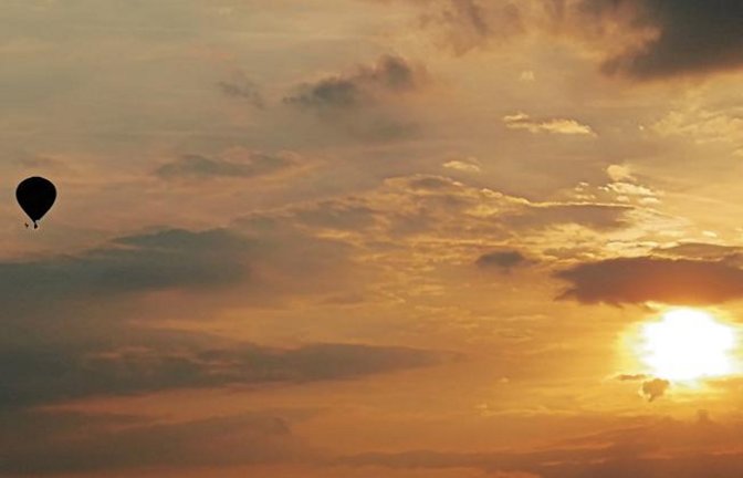 Traumhafter Sonnenuntergang in Horrheim. Foto: Timpe