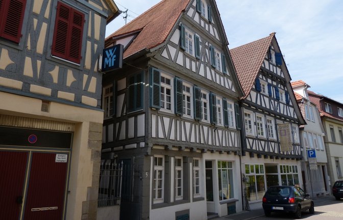 Eindrucksvolles Fachwerk ist in der Mühlstraße in Vaihingen zu sehen.  <span class='image-autor'>Fotos: pv</span>