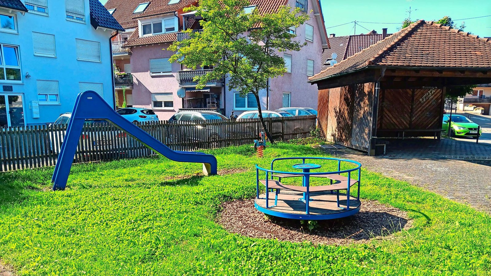 Beim  Spielplatz in der Wimsheimer Kanalstraße sieht die Gemeinde neue Möglichkeiten zur Gestaltung.Foto: Brunhilde Arnold