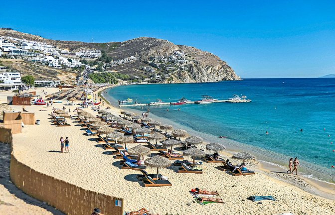 Zurück zur Natur: Elia-Strand auf der Insel Mykonos<span class='image-autor'>Foto: imago
/Nicolas Economou</span>