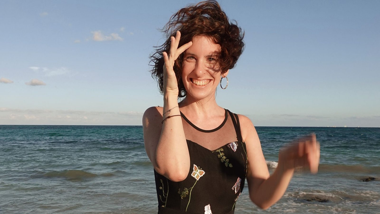 Daniela Seiberle am Karibikstrand von Playa del CarmenFoto: privat Daniela Seiberle am Karibikstrand von Playa del CarmenFoto: privat