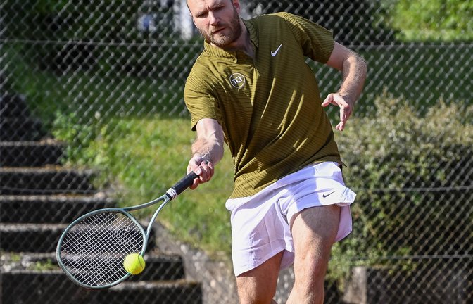 Nikolaos Gatsas hat mit dem TC Illingen deutlich gegen den TC Hirschlanden III verloren. <span class='image-autor'>Foto: Leitner</span>
