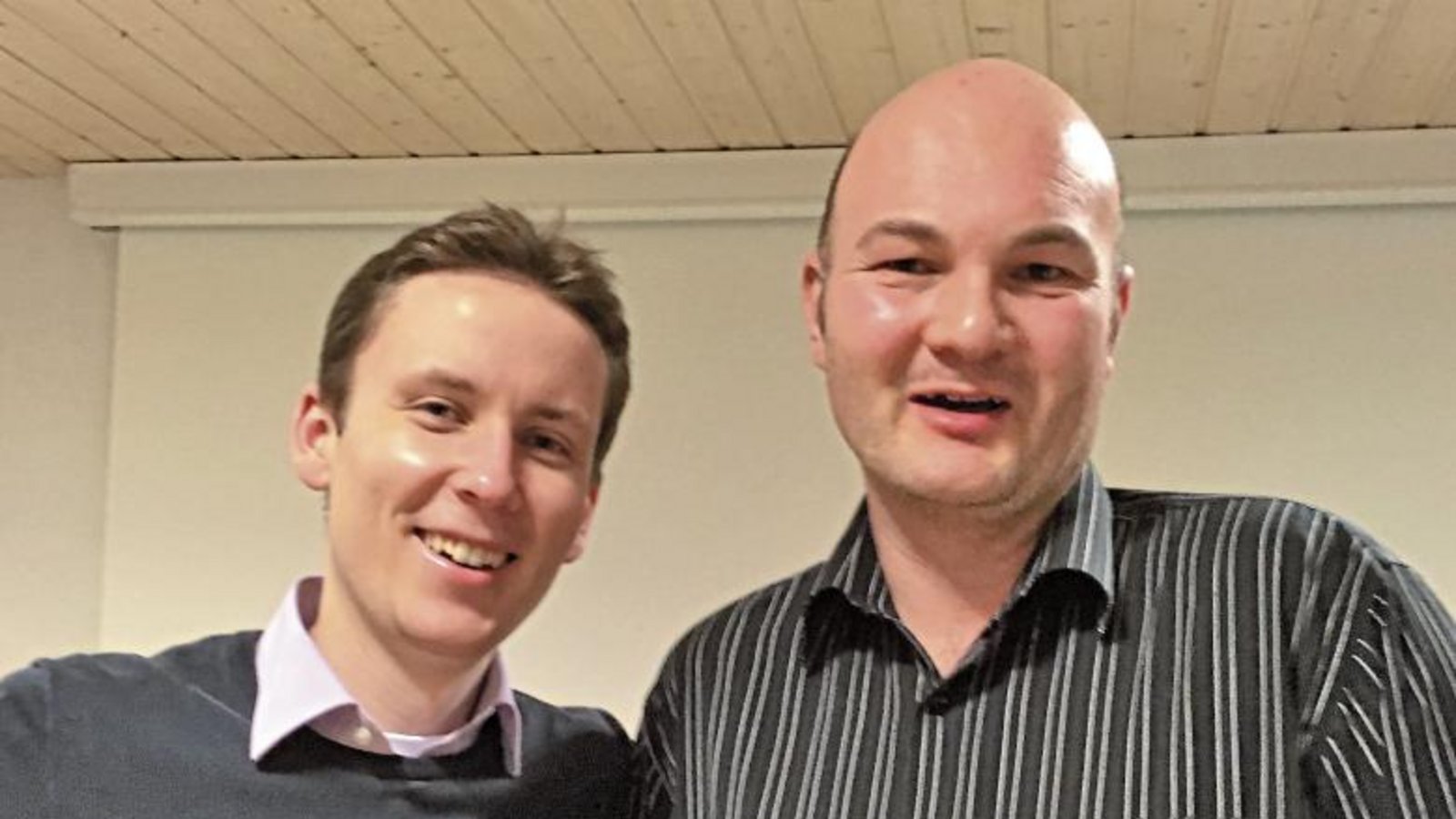 Die neue Spitze der Freien Wähler in Eberdingen: von links Carsten Willing und Martin Witsch. p