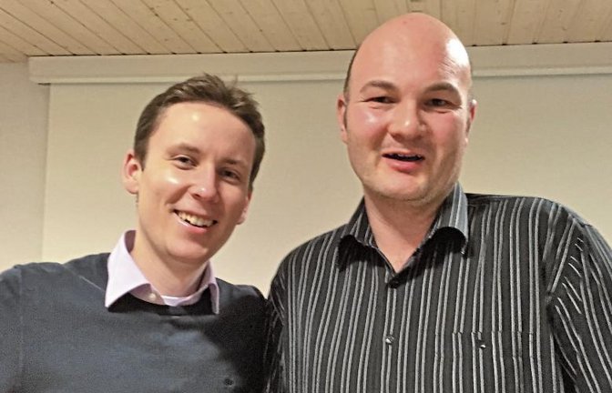 Die neue Spitze der Freien Wähler in Eberdingen: von links Carsten Willing und Martin Witsch. p