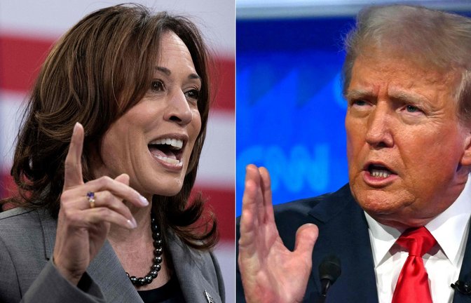 US-Vizepräsidentin Kamala Harris und ihr Wahl-Kontrahent Donald Trump haben sich  auf den 10. September für das TV-Duell geeinigt.<span class='image-autor'>Foto: AFP/BRENDAN SMIALOWSKI</span>