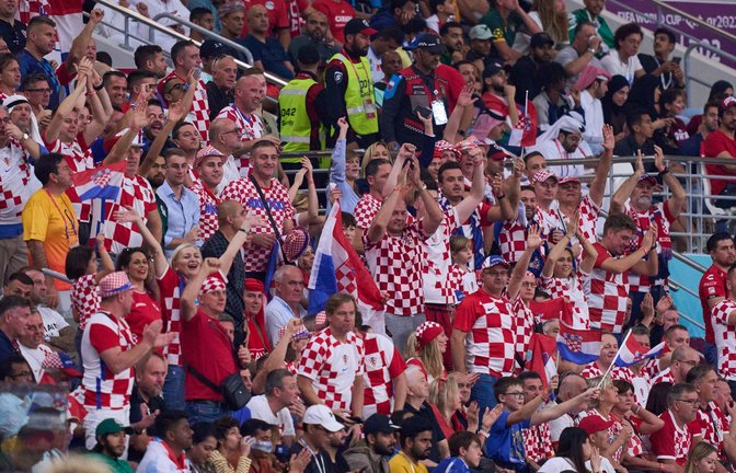 Beim Spiel gegen Kanada fielen die kroatischen Fans negativ auf. (Symbolbild)<span class='image-autor'>Foto: IMAGO/Agencia MexSport/Cristian de Marchena</span>