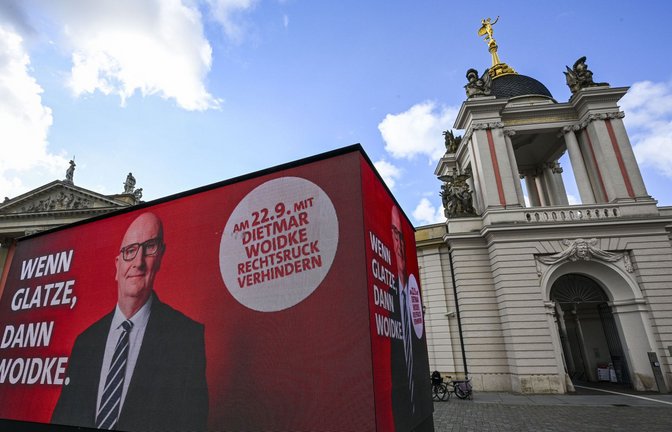 Woidke grenzt sich im Wahlkampf maximal von den Rechten ab.<span class='image-autor'>Foto: dpa/Jens Kalaene</span>