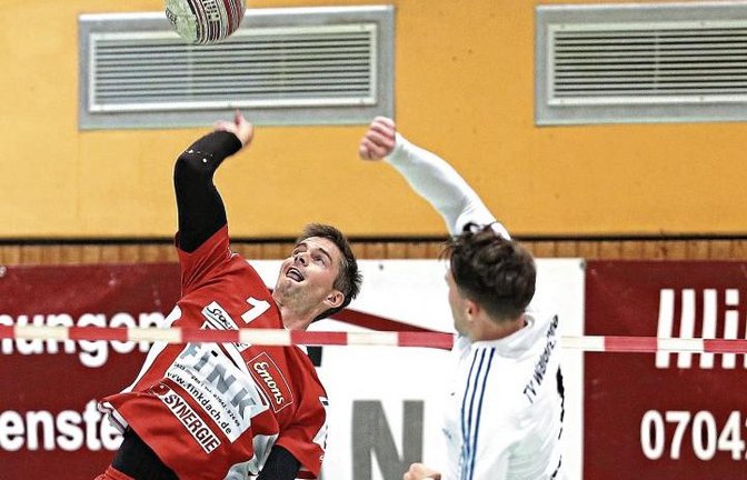 Zumindest in eigener Halle eine Macht: Kolja Meyer punktet für den TV Vaihingen.  Foto: Küppers