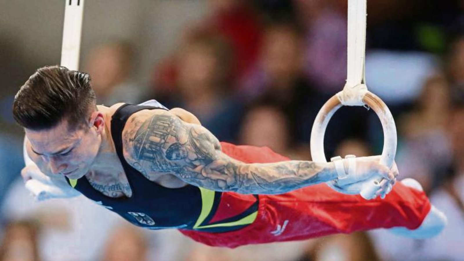 Ein echter Härtetest wartet auf Marcel Nguyen und die deutsche Gerätturnmannschaft bei der Team-Challenge in Stuttgart. Foto: privat Ein echter Härtetest wartet auf Marcel Nguyen und die deutsche Gerätturnmannschaft bei der Team-Challenge in Stuttgart. Foto: privat