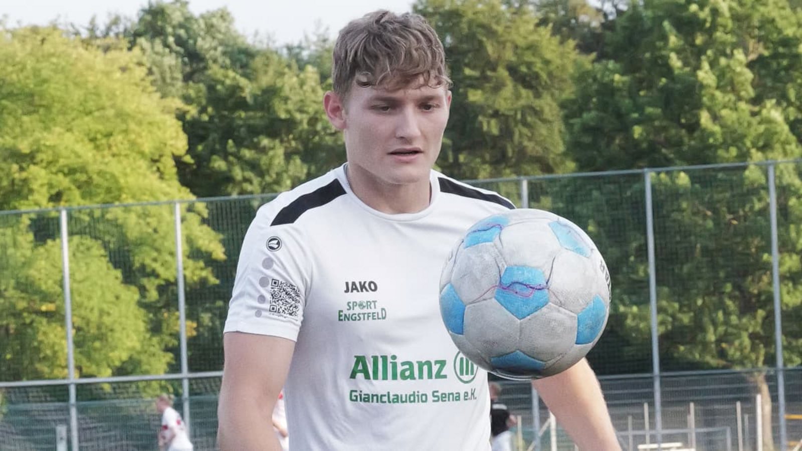 Angreifer Robin Hock trägt seit der Jugend das Trikot der Spvgg Stetten.Günter Bergmann