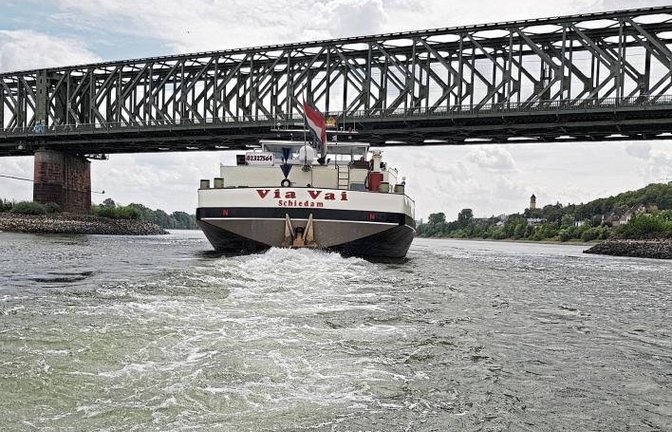Hat Vaihingen jetzt seinen eigenen Dampfer? Tino Cafaro lieferte dieses Bild vom Rhein bei Mainz.