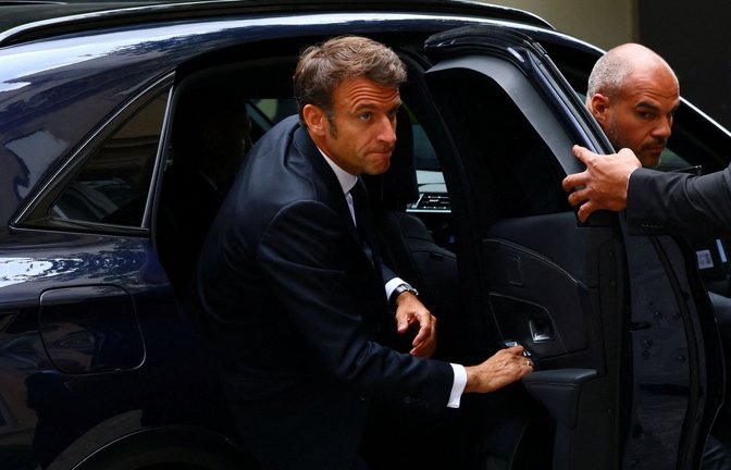 Frankreichs Präsident kommt am Montag nach Ludwigsburg.<span class='image-autor'>Foto: AFP/YVES HERMAN</span>