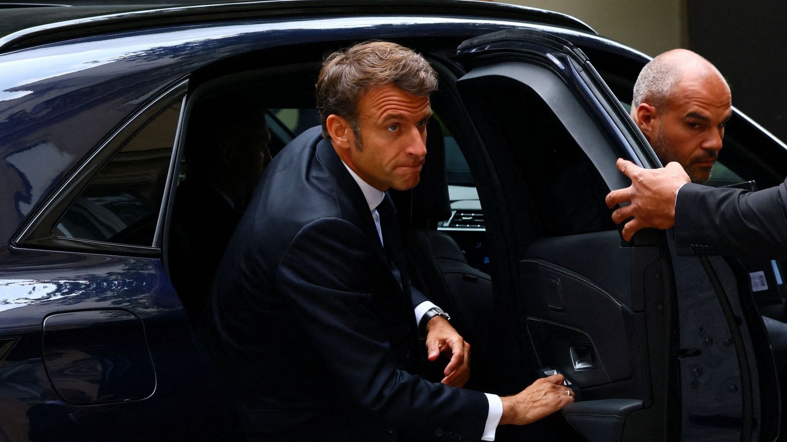 Frankreichs Präsident kommt am Montag nach Ludwigsburg.Foto: AFP/YVES HERMAN Frankreichs Präsident kommt am Montag nach Ludwigsburg.Foto: AFP/YVES HERMAN