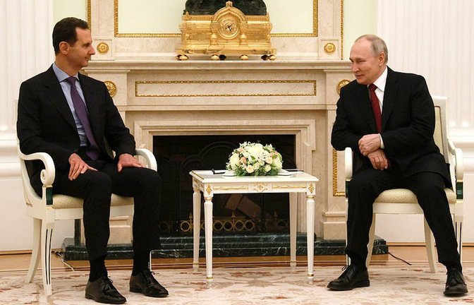 Diktatoren unter sich: Assad (links) und Putin vor einem Jahr im Moskauer Kreml<span class='image-autor'>Foto: imago</span>