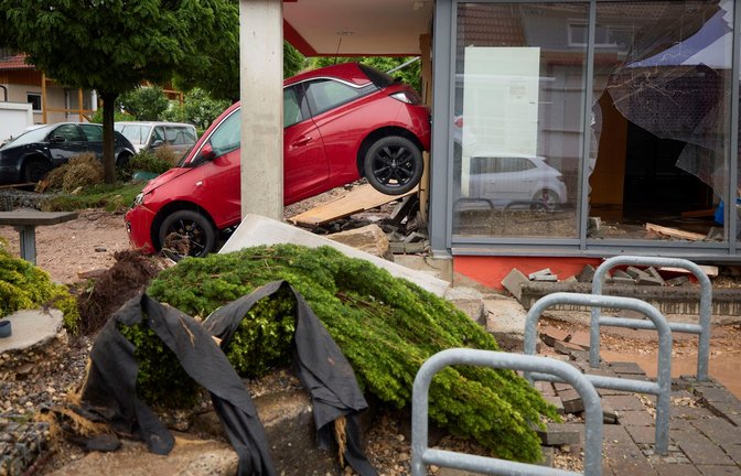 Große Schäden gab es bei einem Hochwasser Anfang Juni vergangenen Jahres, wie hier in Schorndorf-Miedelsbach im Rems-Murr-Kreis.<span class='image-autor'>Foto: Gottfried Stoppel</span>