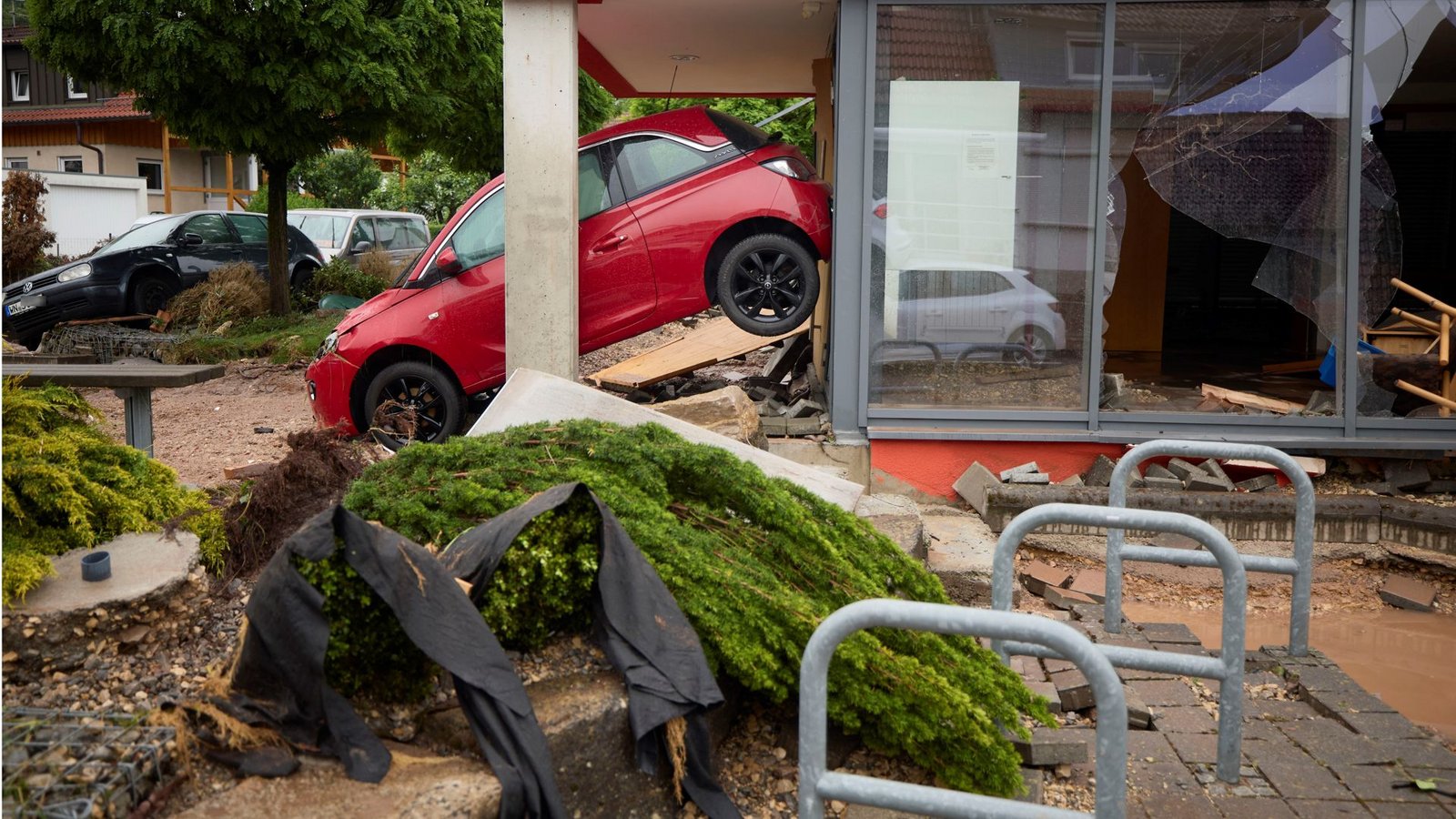 Große Schäden gab es bei einem Hochwasser Anfang Juni vergangenen Jahres, wie hier in Schorndorf-Miedelsbach im Rems-Murr-Kreis.Foto: Gottfried Stoppel