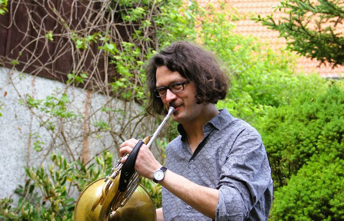 Hornspieler – und ein schwäbisches Original: Johannes Kretschmann<span class='image-autor'>Foto: Uli Fricker</span>