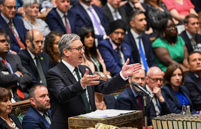 Labour-Premier Keir Starmer stellt sich den Fragen im Oberhaus.<span class='image-autor'>Foto: AFP/HOUSE OF COMMONS</span>