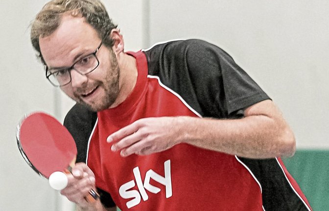 Obwohl die nominelle Nummer zwei des TSV Kleinglattbach, Philipp Gutjahr, oft an der Eins spielen musste, war er mit einer Bilanz von 22 Siegen aus 24 Einzeln der überragende Akteur beim Bezirksligarückkehrer. Foto: Simecek