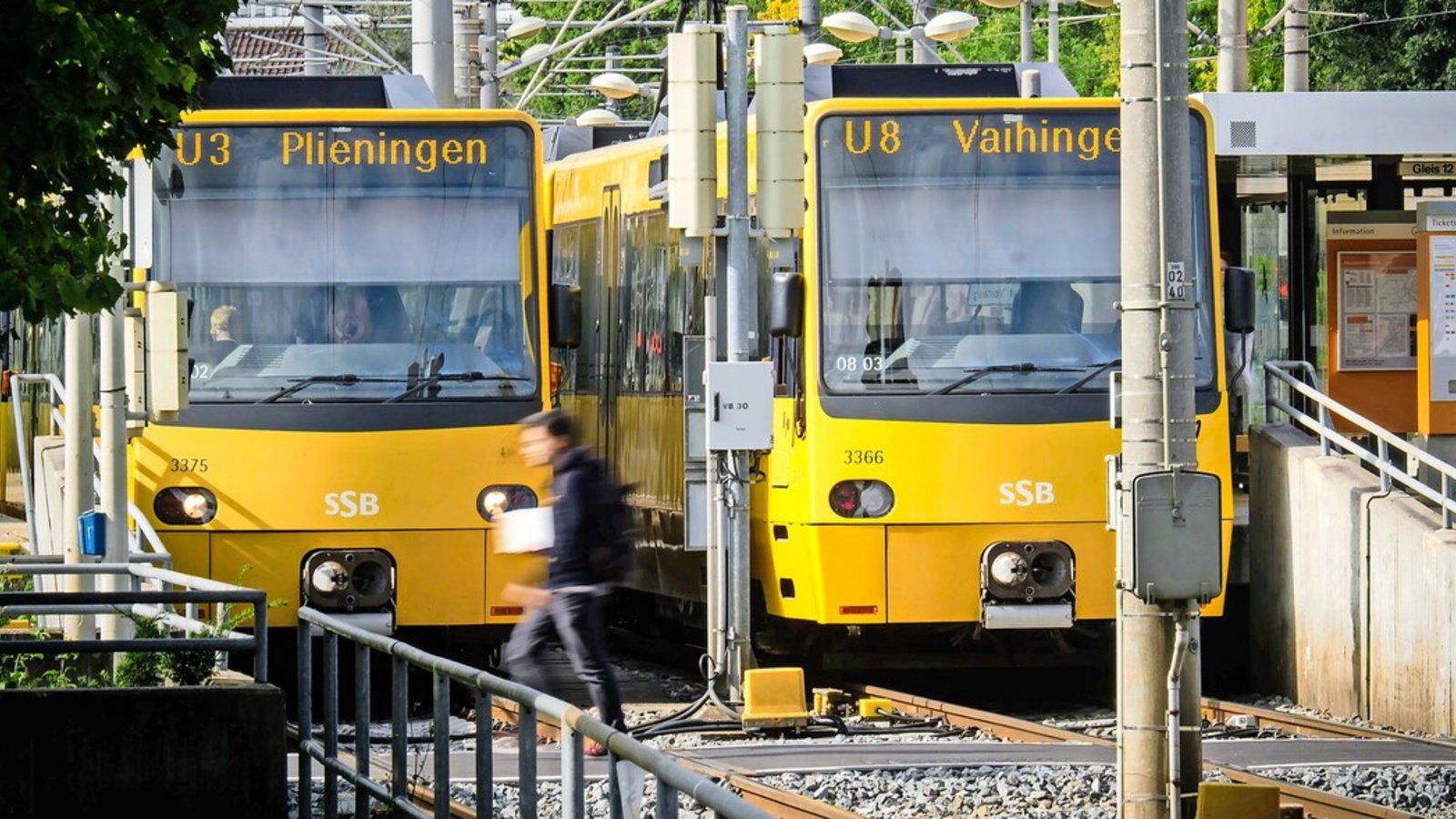 Die Endstation diverser Stadtbahnlinien der SSB in Vaihingen: das Unternehmen untersucht derzeit, wie sich das Netz von dort aus weiterentwickeln könnte.Foto: Lichtgut/Achim Zweygarth