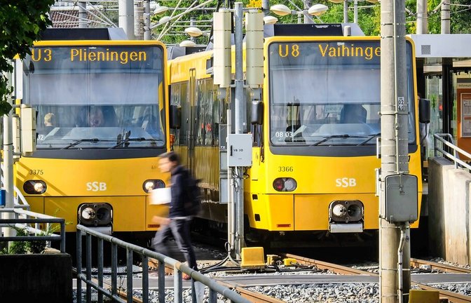 Die Endstation diverser Stadtbahnlinien der SSB in Vaihingen: das Unternehmen untersucht derzeit, wie sich das Netz von dort aus weiterentwickeln könnte.<span class='image-autor'>Foto: Lichtgut/Achim Zweygarth</span>