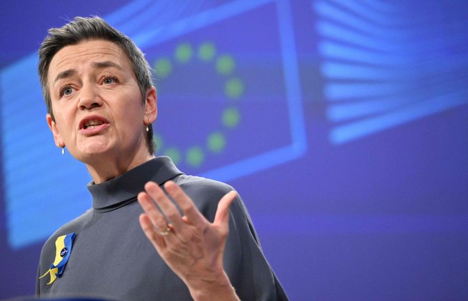 „Wir müssen mehr Verantwortung für unsere eigene Sicherheit übernehmen“, unterstreicht  EU-Vizekommissionspräsidentin Margrethe Vestager  bei der Präsentation der  EU-Verteidigungsstrategie.<span class='image-autor'>Foto: AFP/JOHN THYS</span>
