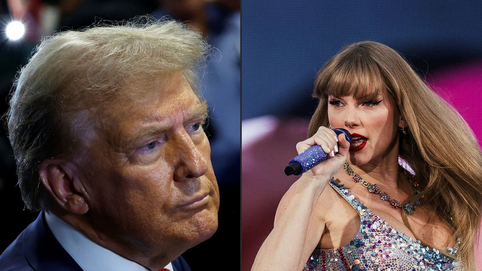 Best friends werden sie in diesem Leben wohl nicht mehr: Donald Trump und Taylor Swift. (Archivbilder)Foto: AFP/KEVIN DIETSCH