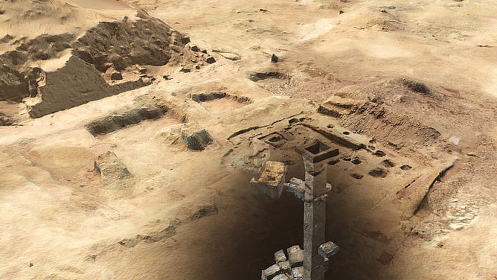 Das Forscherteam verwendet die neuesten Laserscanner- und Photogrammetrie-Verfahren, um jeden Zentimeter des Grabkomplexes zu kartieren und aufzuzeichnen.Foto: eScience Center/Universität Tübingen Das Forscherteam verwendet die neuesten Laserscanner- und Photogrammetrie-Verfahren, um jeden Zentimeter des Grabkomplexes zu kartieren und aufzuzeichnen.Foto: eScience Center/Universität Tübingen