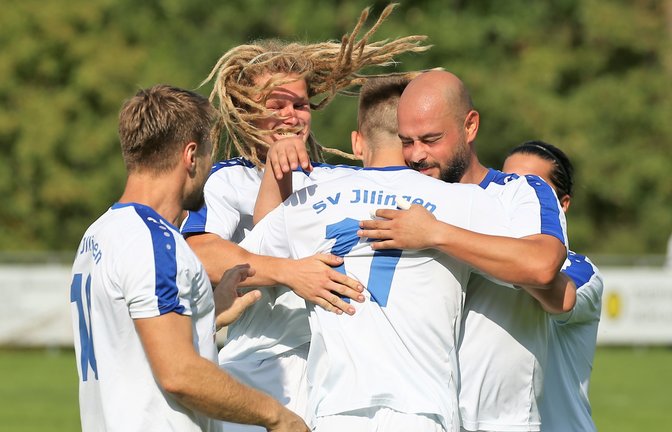 Oft hatte der SV Illingen in dieser Saison noch nicht Grund für ausgelassenen Jubel. Ärgert der SVI nach Kleinglattbach auch Hessigheim? <span class='image-autor'>Foto: Küppers</span>