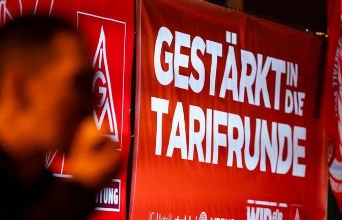 Gleich, wie groß die Krise ist: Die IG Metall will den Mitgliedern vor jeder Tarifrunde Mut machen.<span class='image-autor'>Uwe Zucchi/dpa</span>