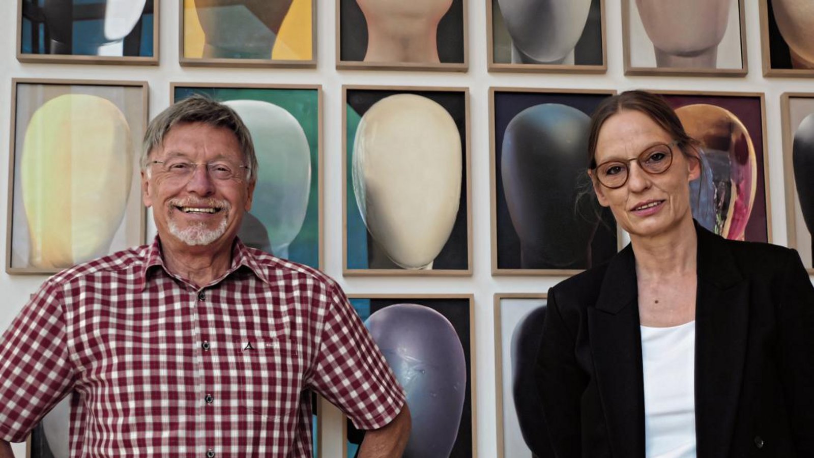 Peter Klein und Valeria Waibel sind die Köpfe hinter der jüngsten Ausstellung im Kunstwerk. Fotos: Friedrich