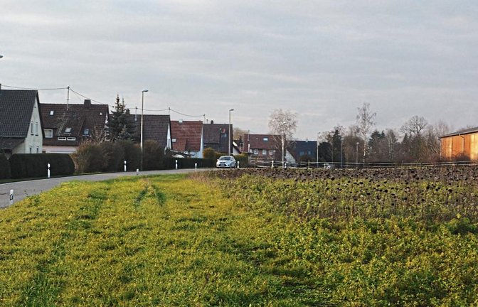 Als ein Standort für das neue Schützinger Feuerwehrgerätehaus ist eine Fläche direkt an der Manfred-Behr-Straße im Gespräch. Foto: Stahlfeld