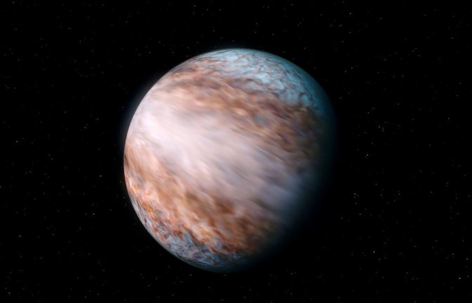 Extreme Stürme wehen auf dem Exoplaneten WASP-127 b (Illustration): Sie erreichen bis zu neun Kilometer pro Sekunde, ein Rekord.<span class='image-autor'>Foto: © ESO/L. Calçada/CC BY 4.0</span>