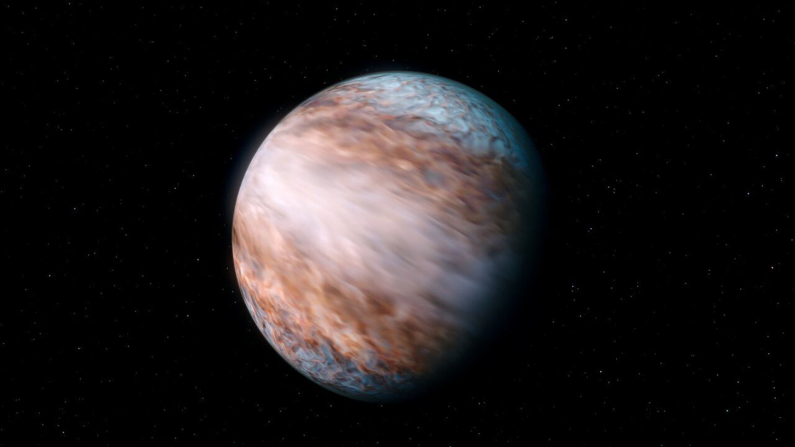 Extreme Stürme wehen auf dem Exoplaneten WASP-127 b (Illustration): Sie erreichen bis zu neun Kilometer pro Sekunde, ein Rekord.Foto: © ESO/L. Calçada/CC BY 4.0 Extreme Stürme wehen auf dem Exoplaneten WASP-127 b (Illustration): Sie erreichen bis zu neun Kilometer pro Sekunde, ein Rekord.Foto: © ESO/L. Calçada/CC BY 4.0