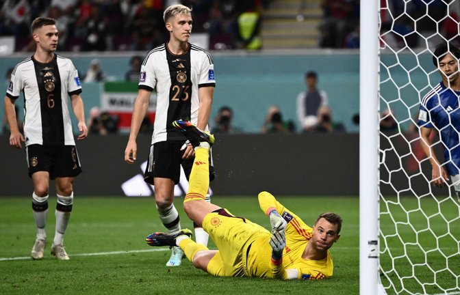 Die DFB-Elf hat ihr Auftaktspiel bei der WM in Katar gegen Japan mit 1:2 verloren.<span class='image-autor'>Foto: AFP/JEWEL SAMAD</span>