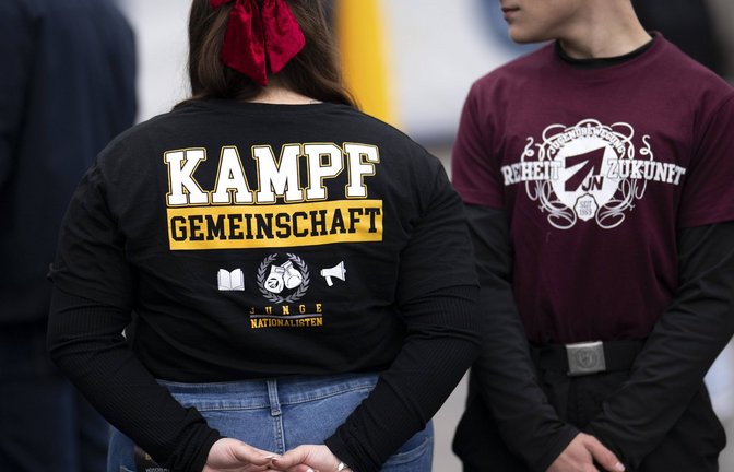 Die Zahl Jugendlicher und junger Erwachsener, die in Deutschland rechtsextreme Straftaten verüben, bleibt auf hohem Niveau (Symbolfoto).<span class='image-autor'>Foto: IMAGO/IPON/IMAGO</span>