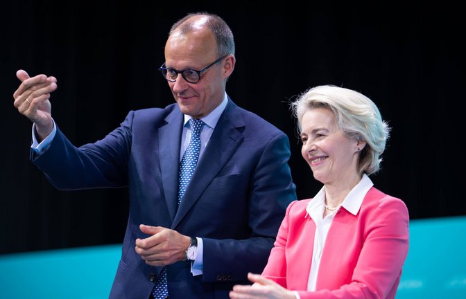 Friedrich Merz beim CDU-Parteitag – ruft er hier schon zum Tanz auf?<span class='image-autor'>Foto: IMAGO/Political-Moments/IMAGO</span>