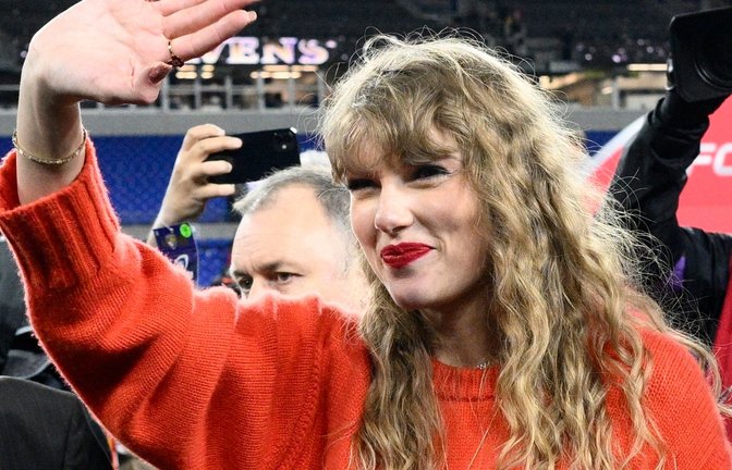 Taylor Swift nach dem NFL-Spiel in Baltimore.<span class='image-autor'>Foto: Nick Wass/AP/dpa</span>