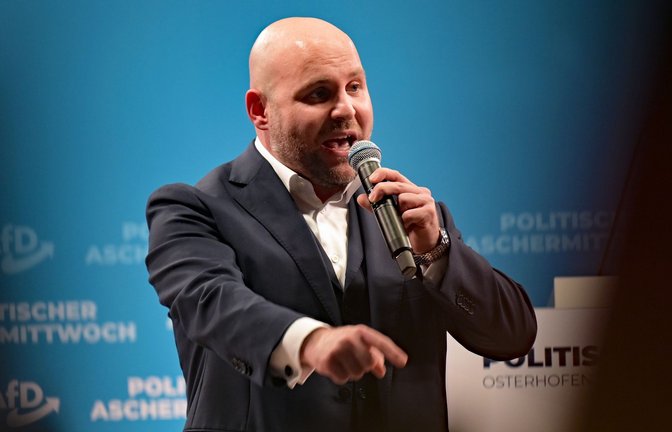 Im aktuellen Wahlkampf gibt sich Markus Frohnmaier betont gemäßigt.<span class='image-autor'>Foto: Malin Wunderlich/dpa</span>