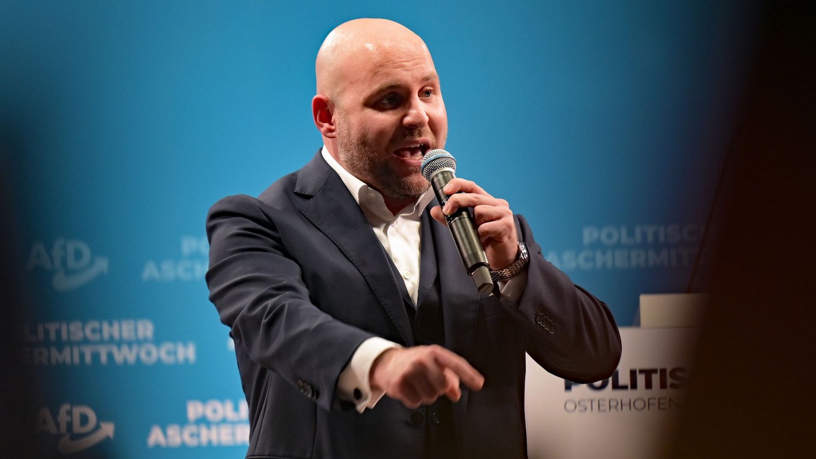 Im aktuellen Wahlkampf gibt sich Markus Frohnmaier betont gemäßigt.Foto: Malin Wunderlich/dpa Im aktuellen Wahlkampf gibt sich Markus Frohnmaier betont gemäßigt.Foto: Malin Wunderlich/dpa