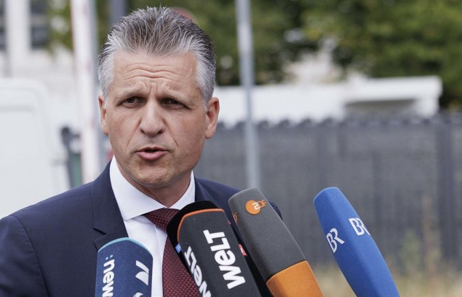Der CDU-Politiker Thorsten Frei vor dem Gespräch im Bundesinnenministerium<span class='image-autor'>Foto: dpa/Carsten Koall</span>