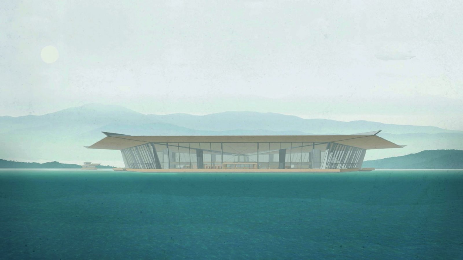 Der Architekt Noel Rabuffetti plante 2018 in seiner prämierten Masterarbeit 2018 besagtes schwimmende Konzerthaus vor Konstanz: das „Arquistica“. Damit reagierte er auf den Platzmangel an Land.Foto: Privatarchiv Noel Rabuffetti Der Architekt Noel Rabuffetti plante 2018 in seiner prämierten Masterarbeit 2018 besagtes schwimmende Konzerthaus vor Konstanz: das „Arquistica“. Damit reagierte er auf den Platzmangel an Land.Foto: Privatarchiv Noel Rabuffetti