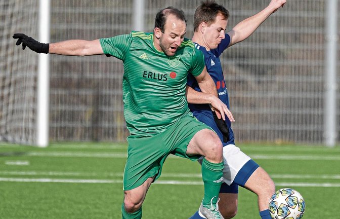 Marc Nowotny (links) und der SV Iptingen treffen an diesem Sonntag zum Saisonauftakt auf Joshua Höllige und den TSV Bönnigheim. Foto: Leitner