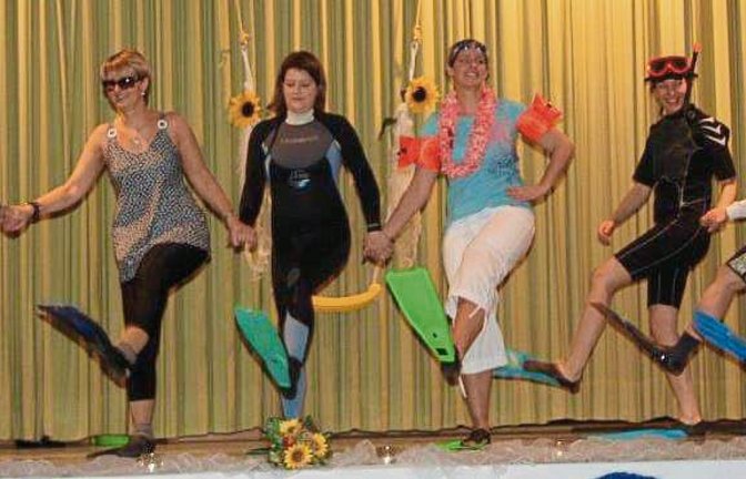 Das Thema Meer war bei der Jahresabschlussfeier in Hochdorf allgegenwärtig. Fotos: p